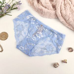SMALL {Victoria's Secret} Blue Lace Panty